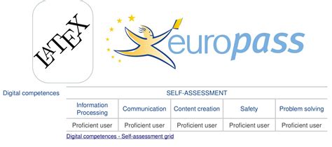 You can use this cv template as a standard cv which you can use to apply for jobs throughout europe which can be helpful, as many countries have their own ways of writing and presenting a cv. Added the Digital Competence subsection to my LaTeX ...