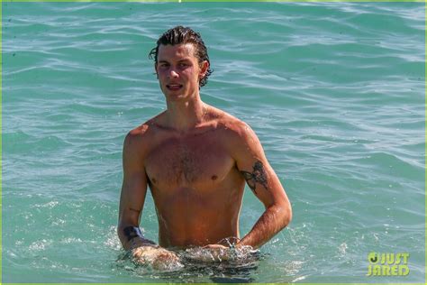 Shawn Mendes Shows Off His Shirtless Bod At The Beach In Miami Photos