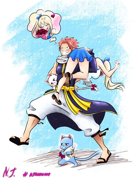 Fairy Tail 10 Pieces Of Natsu And Lucy Fan Art That Are