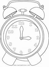 Clock Coloring Pages Printable Kids Color Labels Getcolorings sketch template