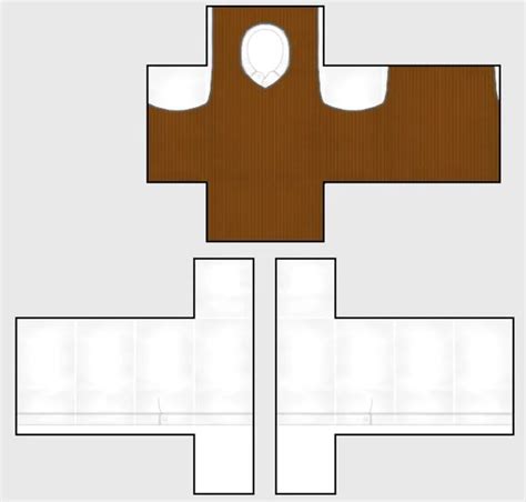Brown Vest And White Shirt Roblox Template Roblox Clothes Free Design