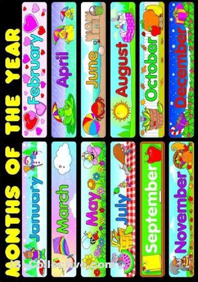 Preschool Months Of The Year Printables Months In A Year Preschool