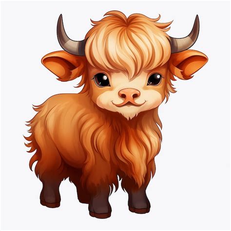 Premium Ai Image Cute Bull Character