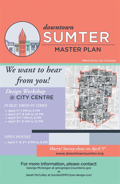 Downtown Master Plan Drop In City Of Sumter Sc