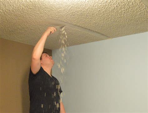 The Simple Trick To Remove Popcorn Ceilings Removing Popcorn Ceiling