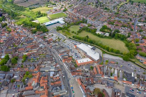 Aerial Photo Of The Historical Village Town Centre Of Selby In York
