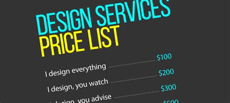 Price List Of Graphic Designer