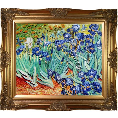 Shop Vincent Van Gogh Irises Hand Painted Framed Canvas Art On Sale