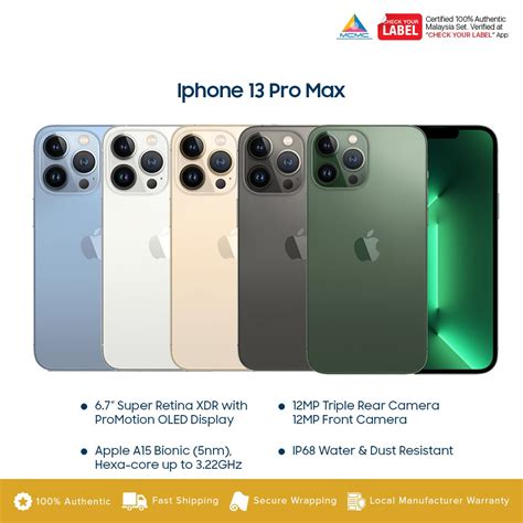 Apple Iphone 13 Pro Max 256gb Price In Malaysia And Specs