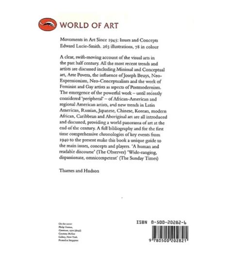 Movements In Art Since 1945 Issues And Concepts Lucie Smith La Picá