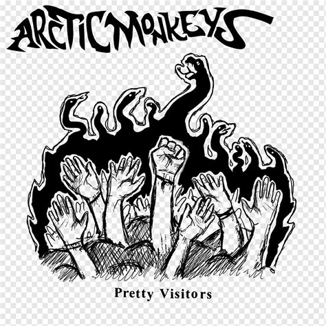 Arctic Monkeys Humbug Pretty Visitors Song AM Arctic Text Hand Logo