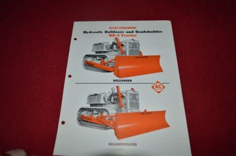 Allis Chalmers Hd6 Crawler Tractor Dealers Brochure Amil12 Ver8 Ebay