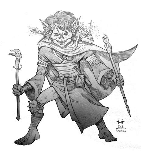 Gritga The Goblin Wizard By Everwho On Deviantart Goblin Character