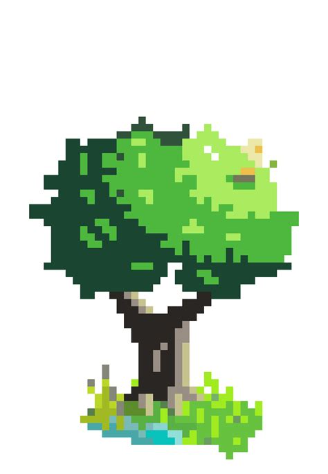 Download Tree Pixel Art Png Free Png Images Toppng Images And Photos Finder