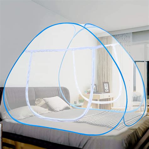 Vangold Mosquito Net Bed Canopy Pop Up Foldable Double Door Easy To