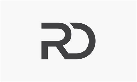 Rd Letter Logo Isolated On White Background 4701758 Vector Art At Vecteezy