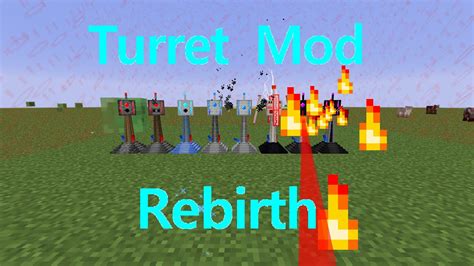 내 집을 지켜줄 터렛들을 만들어보자 Turret Mod Rebirth 모드리뷰 Youtube