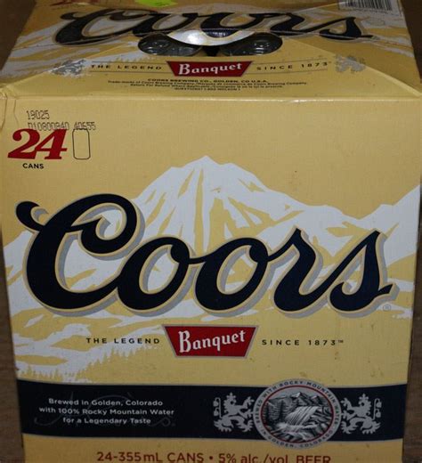Case Of 24 Cans Coors Banquet Beer