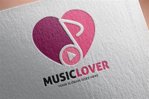 Music Lover Logo Template Branding And Logo Templates ~ Creative Market