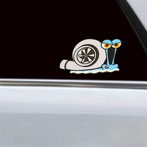 Racing Turbo Snail Decal Car Styling Window Bumper Wall Sticker