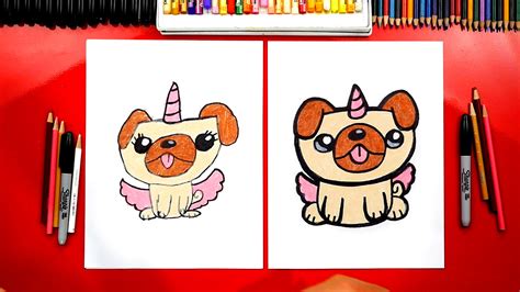 How To Draw A Pugicorn Unipug Unicorn Pug Art For Kids Hub