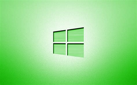 Download Wallpapers 4k Windows 10 Green Logo Creative Green