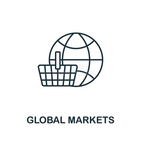 Global Markets Icon From Global Business Collection Simple Line Global