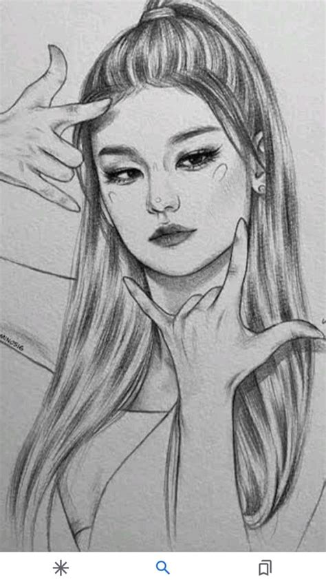 Jennie Kim Fanart Desenhando Retratos Desenho De Rosto Desenhos De My