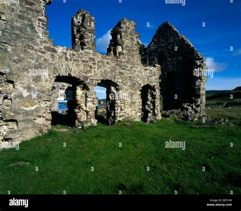 The Ruins Of Calda House On The Shore Of Loch Assynt Inchnadamph