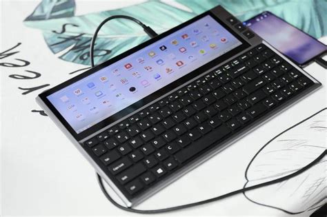 This Multifunction Keyboard Has A Built In 126 Inch Touchscreen
