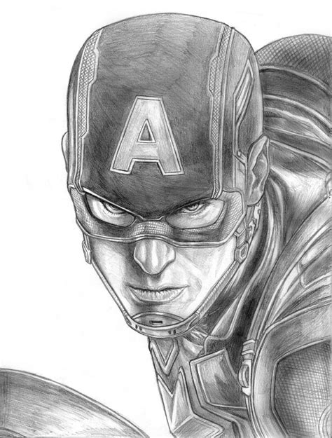 Captain America Avengers Age Of Ultron By Soulstryder210 Drawing
