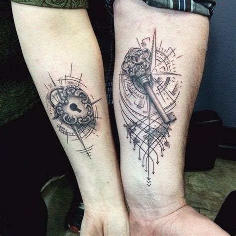 45 Cute Ideas Of Lock And Key Tattoo Designs For Couples Парные