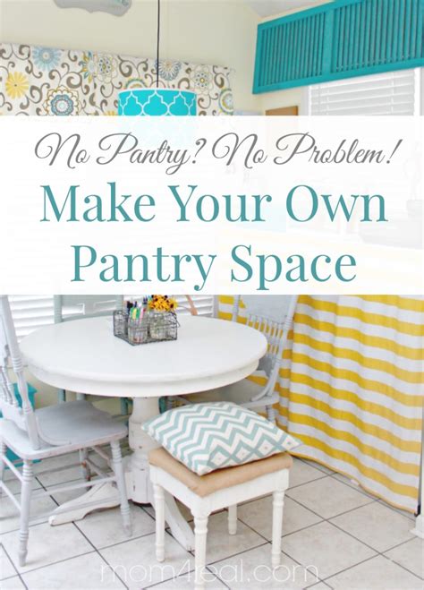 You'll have your pantry, cabinets, countertops, and more decluttered in no time! No Pantry, No Problem ~ Food Storage Ideas - Mom 4 Real