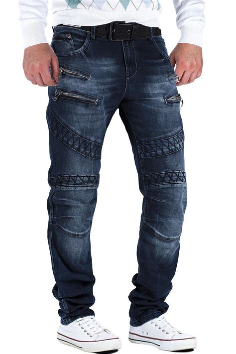 Mens Jeans Trousers Mens Pants Straight Slim Regular Cut Fit Cargo