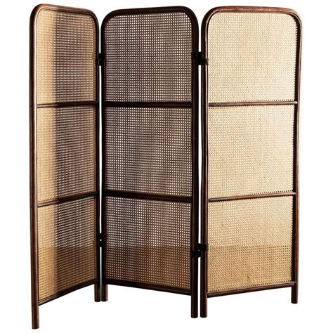French Wood And Cane Room Divider 1950s At 1stdibs