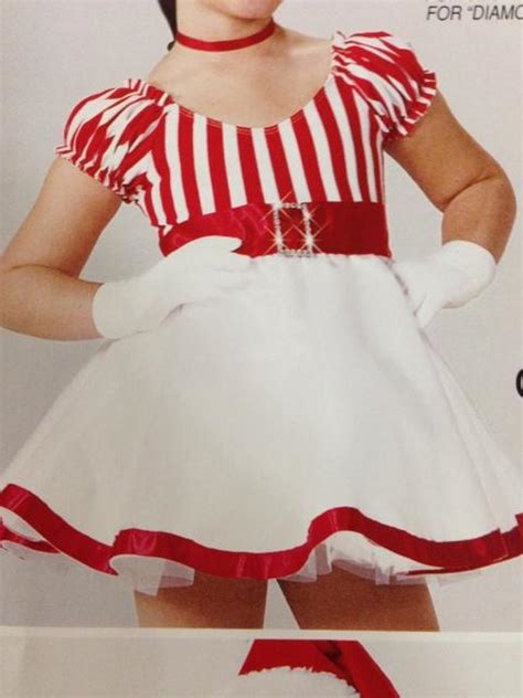 Candy Stripes Christmas Dance Costume Parade Pageant Skate Baby Doll