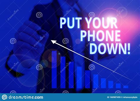 Text Sign Showing Put Your Phone Down Conceptual Photo End Telephone