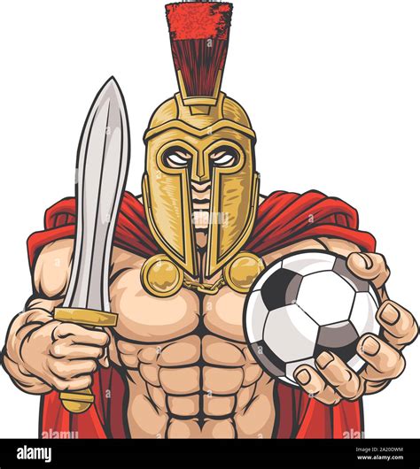 Spartan Trojan Soccer Football Sports Mascot Stock Vector Image And Art