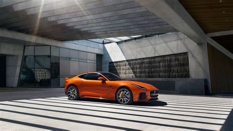 Wallpaper Jaguar F Type Svr Geneva Auto Show 2016 Roadster Orange