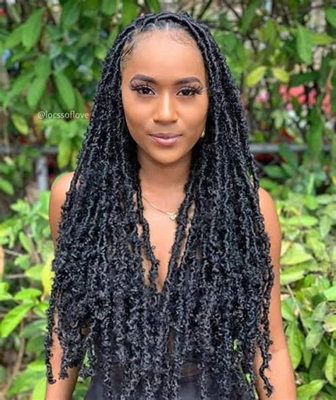 Faux Locs Hairstyles Black Girl Braided Hairstyles Baddie Hairstyles