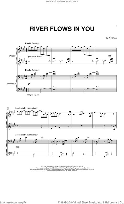Yiruma River Flows In You John Hord Sheet Music Notes Chords Download