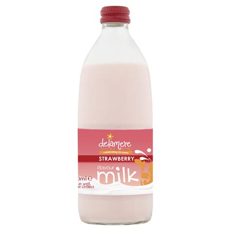 Strawberry Flavour Milk 500ml Delamere Dairy Flavoured Milk