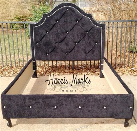 The antique bronze or charcoal finish gives this bed frame a truly vintage look that appears beautifully authentic. Tufted Bed Queen King Full Twin Headboard Footboard Rails ...