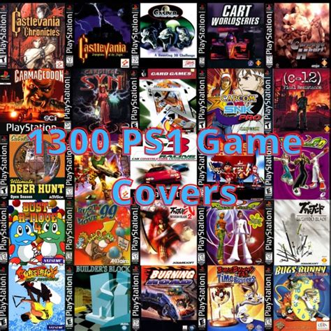 1300 Vintage Ps1 Game Covers Digital Clipart Cd Covers Etsy
