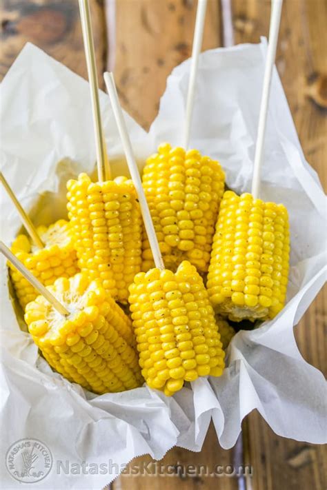 From s'mores to kebabs, food's better when it's on a stick. 15-minute Corn on the Cob - NatashasKitchen.com