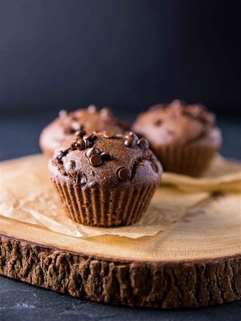 Whole Wheat Double Chocolate Black Bean Muffins Recipe Vegan Sweets