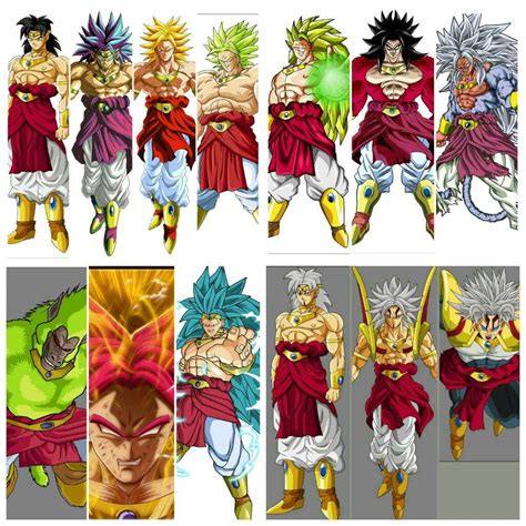 Todas Las Transformaciones De Broly Dragon Ball EspaÑol Amino