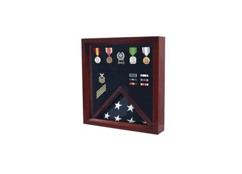 Buy Custom Made Military Flag And Medal Display Case Shadow Case