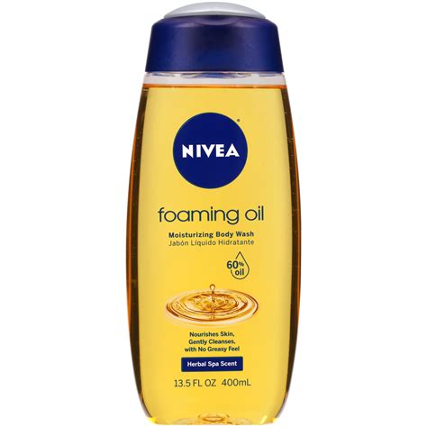 Nivea Foaming Oil Moisturizing Body Wash 13 5 Oz Bottle