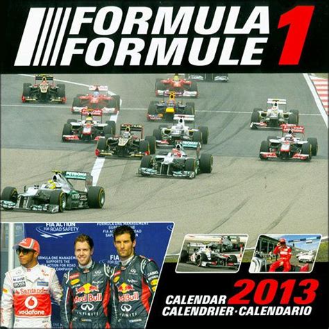 Formula 1 Wall Calendar Cant Be There On Race Day This Full Color